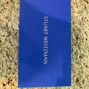 NWB Stuart Weitzman Leather Wylie Star DSN-Dress Napa Black Size 9 B/39.5